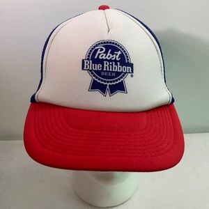 Pabst blue ribbon beer hat snapback in great shape